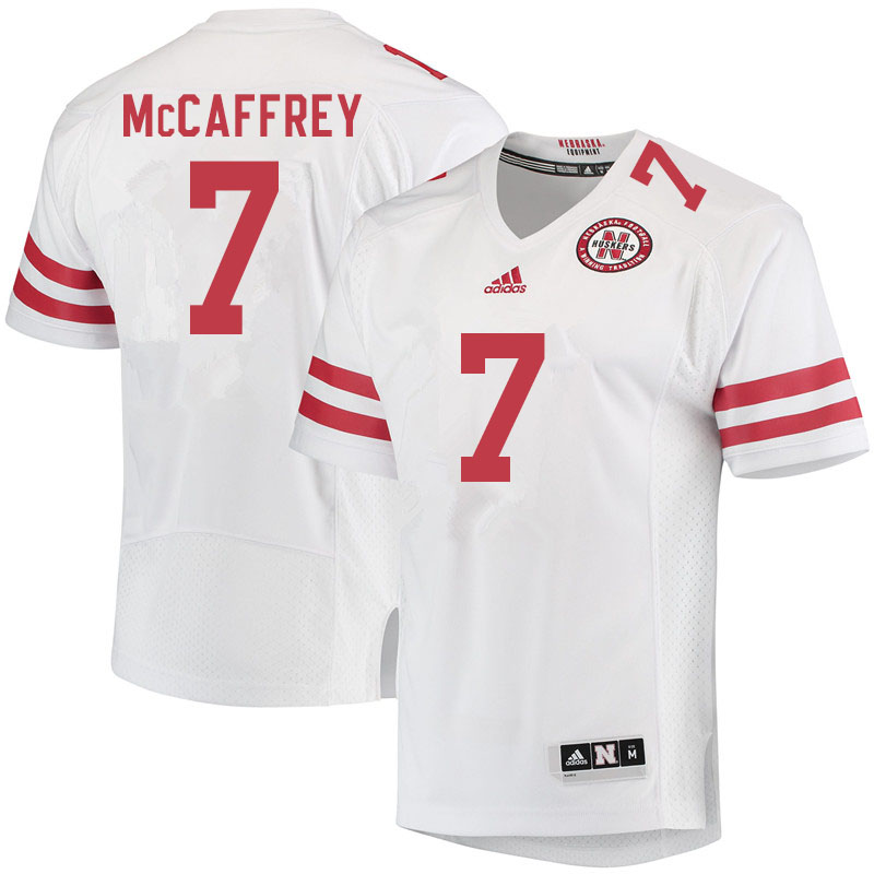Men #7 Luke McCaffrey Nebraska Cornhuskers College Football Jerseys Sale-White - Click Image to Close